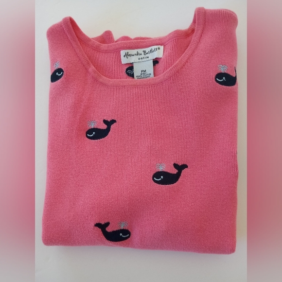 ALEXANDRA BARTLET All Cotton Knit Whale 🐋 Sweater | PM - Picture 2 of 8
